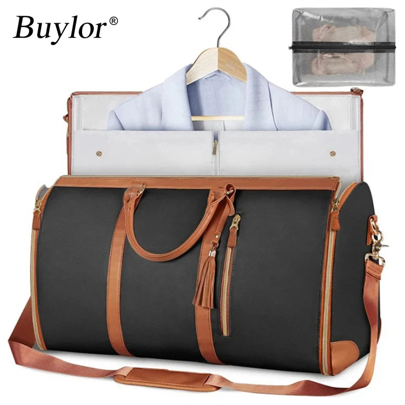 Buylor VIP for Foldable Suitbag Women'S Handbag Large Capacity Travel Duffle Bag Waterproof Clothes Totes Outdoor Fitness Bags